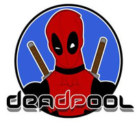Deadpool Logo Circular Sticker Deadpool Logo Circular Sticker