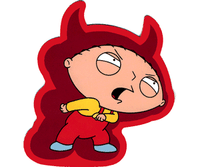 Devil Stewie Vinyl Sticker