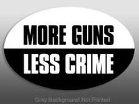 MORE GUNS LESS CRIME OVAL STICKER MORE GUNS LESS CRIME OVAL STICKER