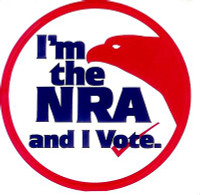 NRA Member and I Vote Circular Sticker NRA Member and I Vote Circular Sticker