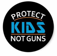 PROTECT KIDS NOT GUNS ROUND STICKER PROTECT KIDS NOT GUNS ROUND STICKER