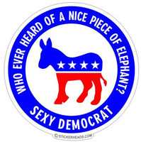 democratic Patriotic Color Decals and Stickers