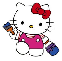 Hello K Painting Vinyl Decal Sticker Hello K Painting Vinyl Decal Sticker