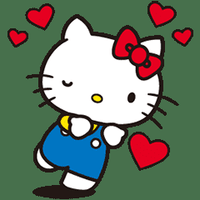 HELLO K WITH HEARTS STICKER HELLO K WITH HEARTS STICKER