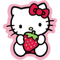 HELLO K WITH STRAWBERRY STICKER HELLO K WITH STRAWBERRY STICKER