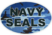 CAMO BLUE OVAL NAVY SEALS DECAL CAMO BLUE OVAL NAVY SEALS DECAL