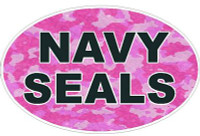 CAMO PINK OVAL NAVY SEALS DECAL CAMO PINK OVAL NAVY SEALS DECAL