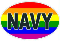 FLAG GAY OVAL NAVY DECAL FLAG GAY OVAL NAVY DECAL