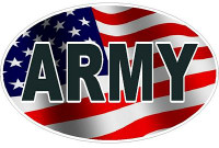FLAG OVAL ARMY DECAL FLAG OVAL ARMY DECAL