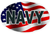 FLAG OVAL NAVY DECAL FLAG OVAL NAVY DECAL