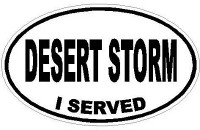 I served MILITARY OVAL DECALS DESERT STORM I served MILITARY OVAL DECALS DESERT STORM