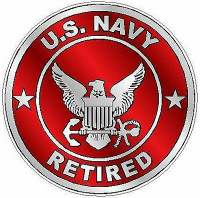 NAVY RETIRED red NAVY RETIRED red