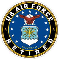 us air force retired STICKER us air force retired STICKER