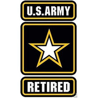 US ARMY RETIRED STICKER US ARMY RETIRED STICKER