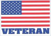 Veteran Full Color Rectangular Bumper Sticker Veteran Full Color Rectangular Bumper Sticker