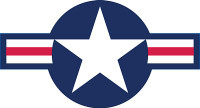 AIR FORCE STAR AND STRIPES LOGO STICKER AIR FORCE STAR AND STRIPES LOGO STICKER