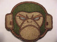 Milspec Monkey Patch Adhesive Vinyl Sticker Milspec Monkey Patch Adhesive Vinyl Sticker