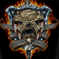 Once Marine Military Sticker