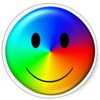 Gay Pride Smiley Sticker Gay Pride Smiley Sticker