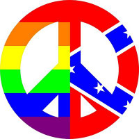 LGBT GAY PEACE STICKER 2 LGBT GAY PEACE STICKER 2