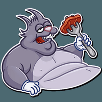 itchy and scratchy funny cartoon sticker 22