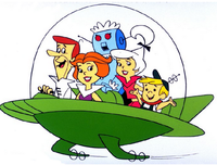The Jetsons in Car Sticker 2