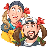jay and silent bob funny cartoon wall sticker 21 jay and silent bob funny cartoon wall sticker 21