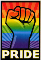 Pride Power Fist Window Sticker 66