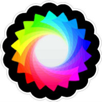 Rainbow Swirl Color Sticker