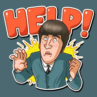 beatles music group sticker 4