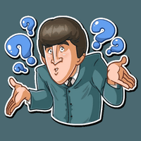 beatles music group sticker 15