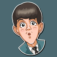 beatles music group sticker 21