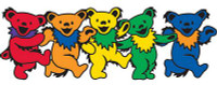 Grateful Dead Dancing Bears BAND Sticker