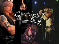 Guns N Roses 2 Axl Color Band Sticker