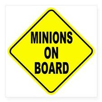 Minions On Borad Sticker