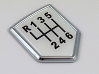 Shift crest 3D chrome automobile emblem