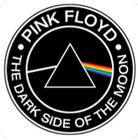 PINK FLOYD DARK SIDE ROUND BAND STICKER