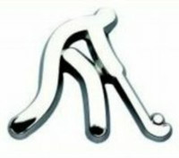 Golf Stick Figure Chrome Emblem