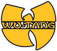 wutang band logo color sticker