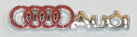 Audi Chrome with Red Emblem