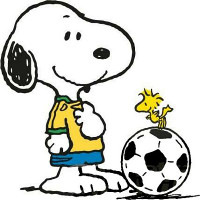snoopy SOCCER STICKER