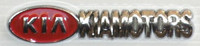 KIA MOTORS Chrome with Red Emblem