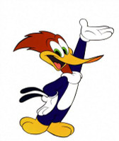 Woody woodpecker original color sticker 44