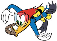 woody woodpecker scuba sticker