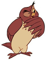 winnie pooh cartoon owl sticker