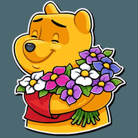 Winnie the Pooh Funny Cartoon Sticker Decal 20