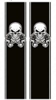 SKULL with Piston Crossbones COMBO KIT