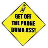 GET OFF THE PHONE FUNNY STICKER