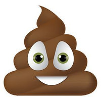 happy pooh face sticker