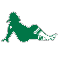 Irish trucker dude funny sticker